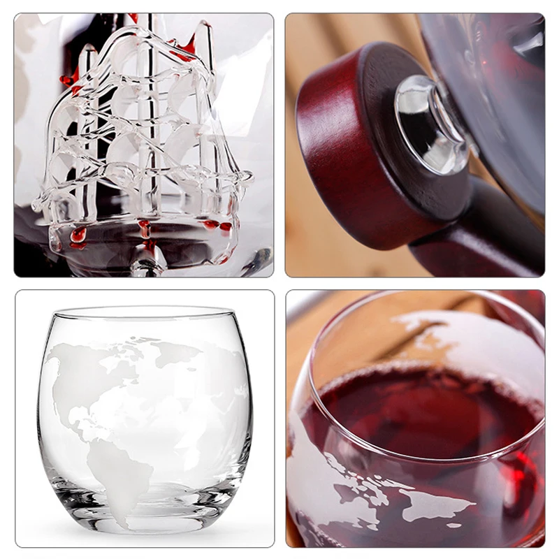 ขวดเหล้าวิสกี้ Globe แก้วไวน์ช - Decanter Globe Set บทวิจารณ์และราคา