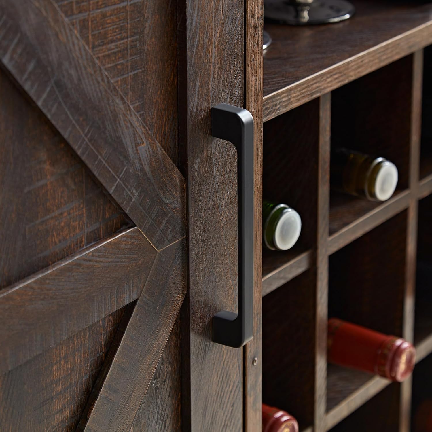 ตู้เก็บไวน์แบบฟาร์มเฮาส์พร้อมท - Home Bar And Cabinet บทวิจารณ์และราคา