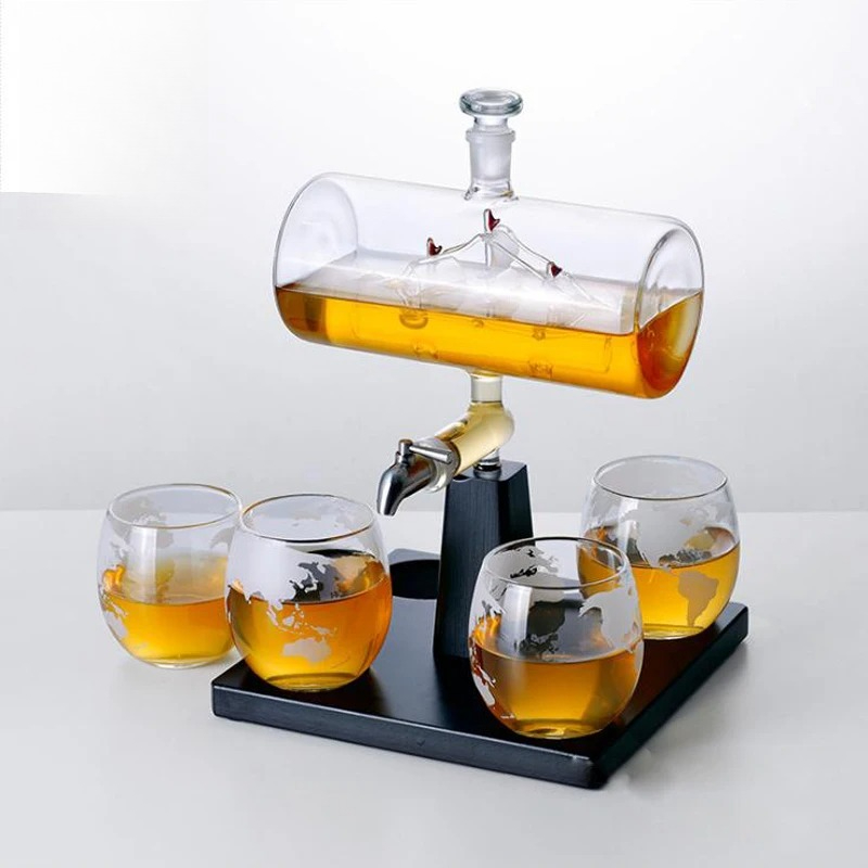 ขวดเหล้าวิสกี้ทรงโบราณ ชุดขวดไ - Decanter Globe Set บทวิจารณ์และราคา
