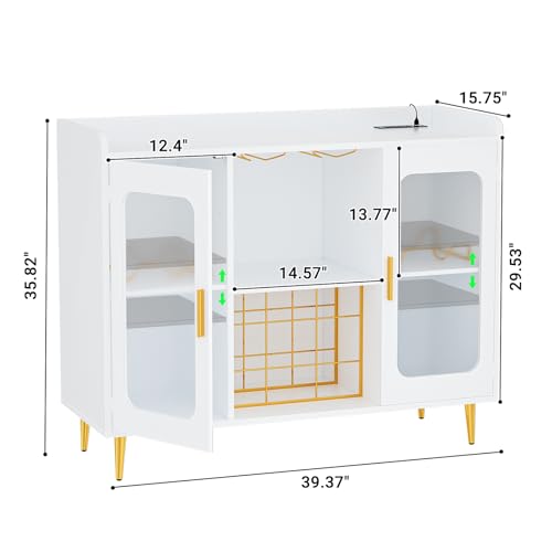 ตู้เก็บเครื่องดื่มพร้อมปลั๊กไฟ - Home Bar And Cabinet บทวิจารณ์และราคา