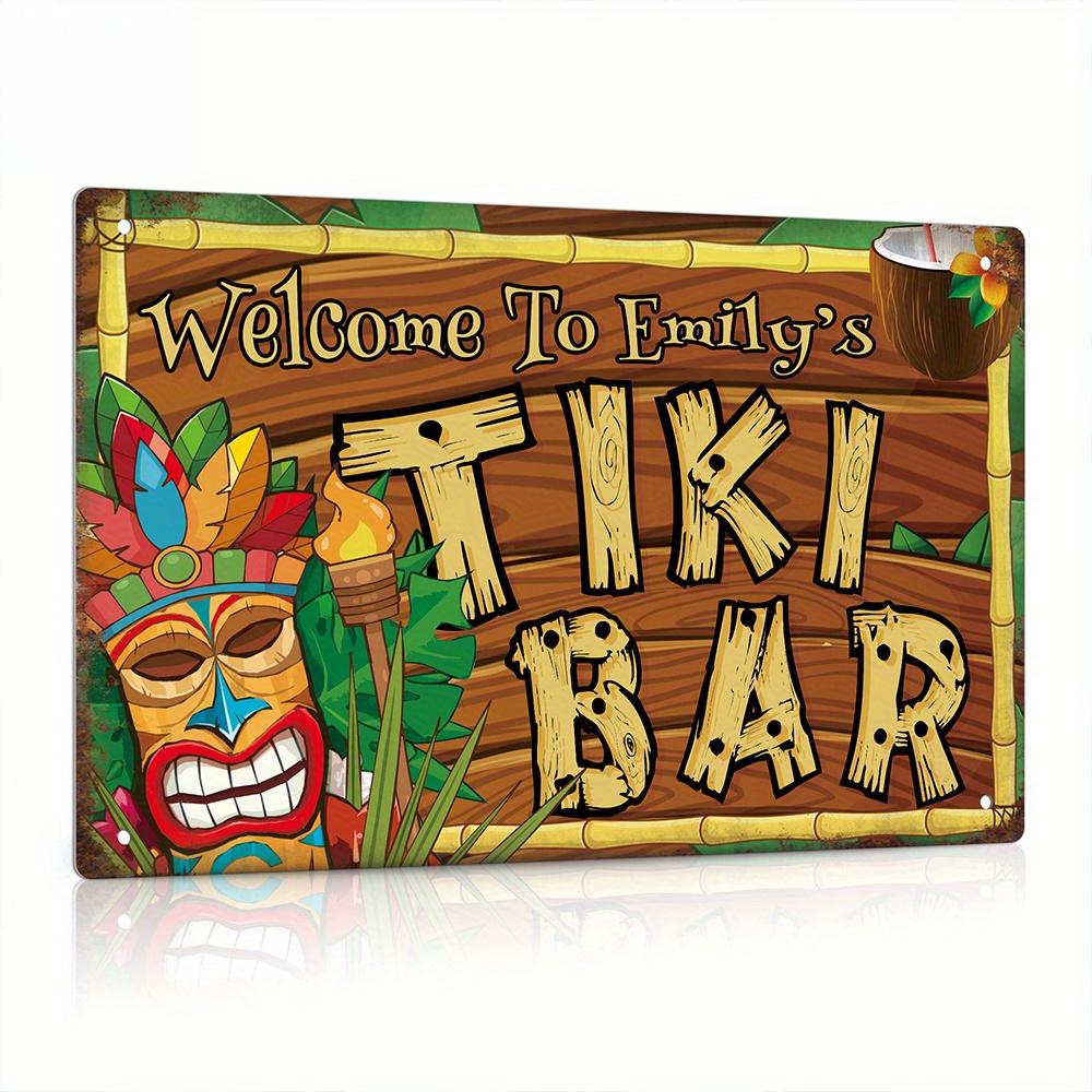 ป้ายตกแต่งบาร์ทิกิแบบกำหนดเอง, - Home Bar And Kitchen บทวิจารณ์และราคา